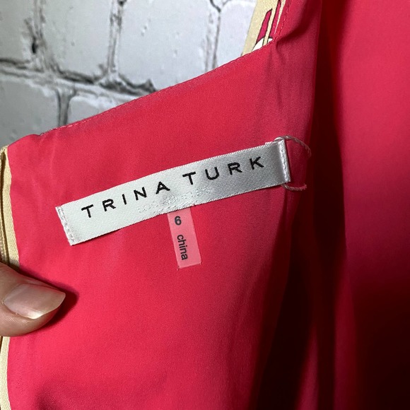 *SOLD* Trina Turk Floral Dress With Tassels - Picture 7 of 11